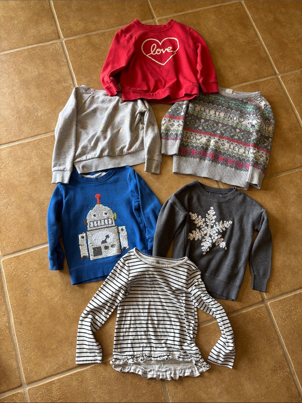 6 piece sweater bundle! 4T